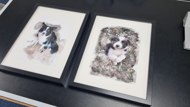 Personalised Pet Portrait – Watercolour Dog & Cat Digital Print