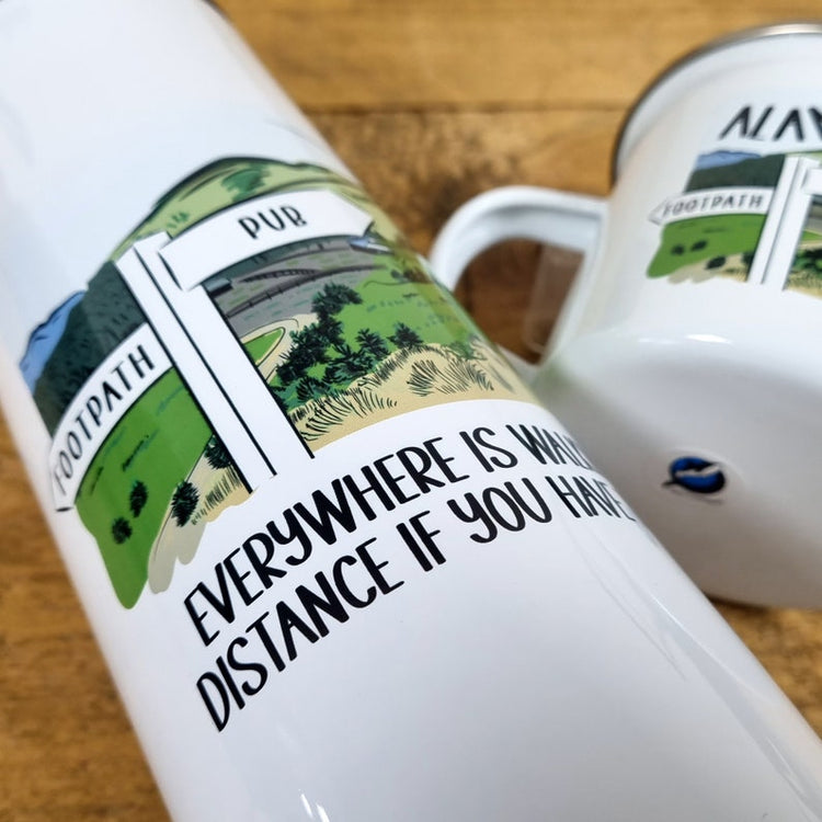Personalised Walkers Mug & Flask Set – Hiking & Trail Walking Gift