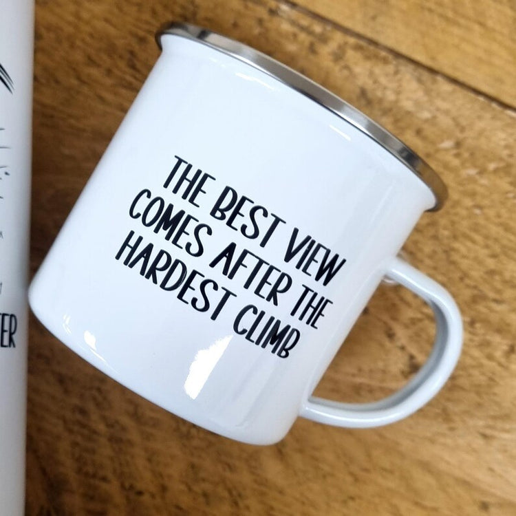 Hiking & Mountain Gift - Personalised Walkers Mug & Flask Set