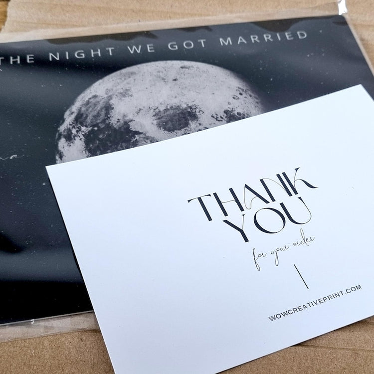 10 Year Anniversary Moon Phase Print – Personalised Tin Years Gift