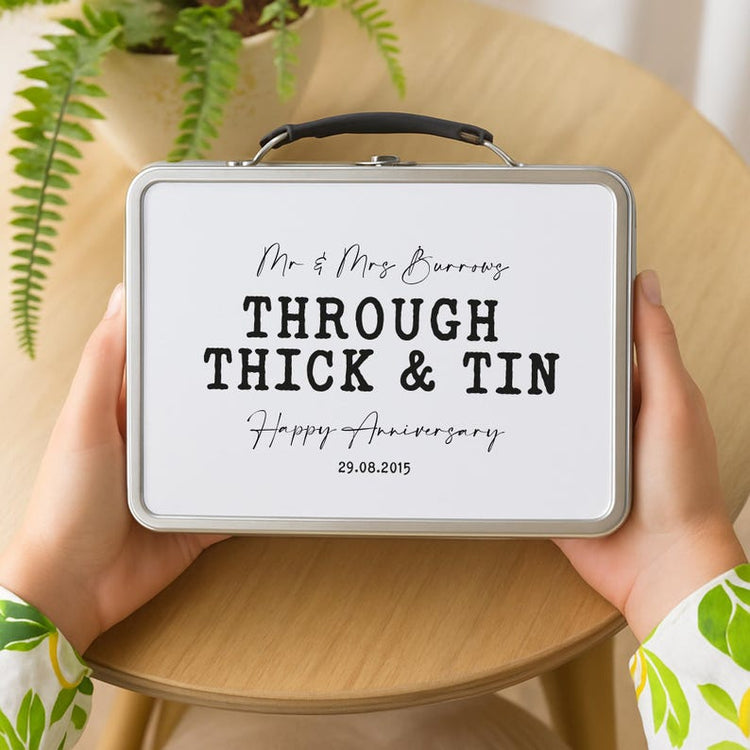 Personalised 10th Anniversary Tin – Unique Gift for Him or Her