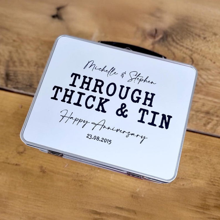 Personalised 10th Anniversary Tin – Unique Gift for Him or Her