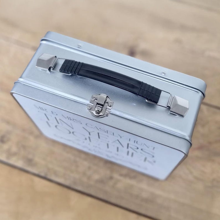 Personalised 10th Anniversary Tin – Unique Gift for Him or Her