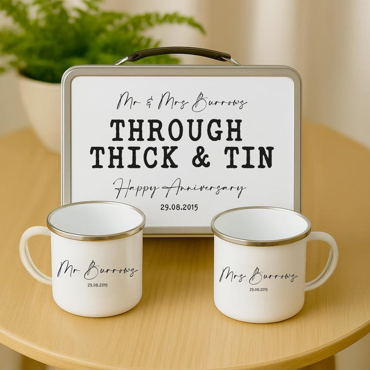 Personalised 10th Anniversary Tin – Unique Gift for Him or Her