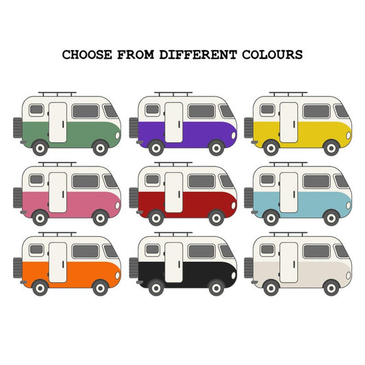 Personalised Campervan Enamel Mug & Flask Set – Van Life Gift