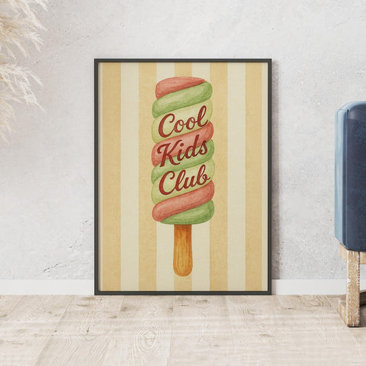 Cool Kids Club Print – Kids Bedroom Wall Art & Positive Affirmation