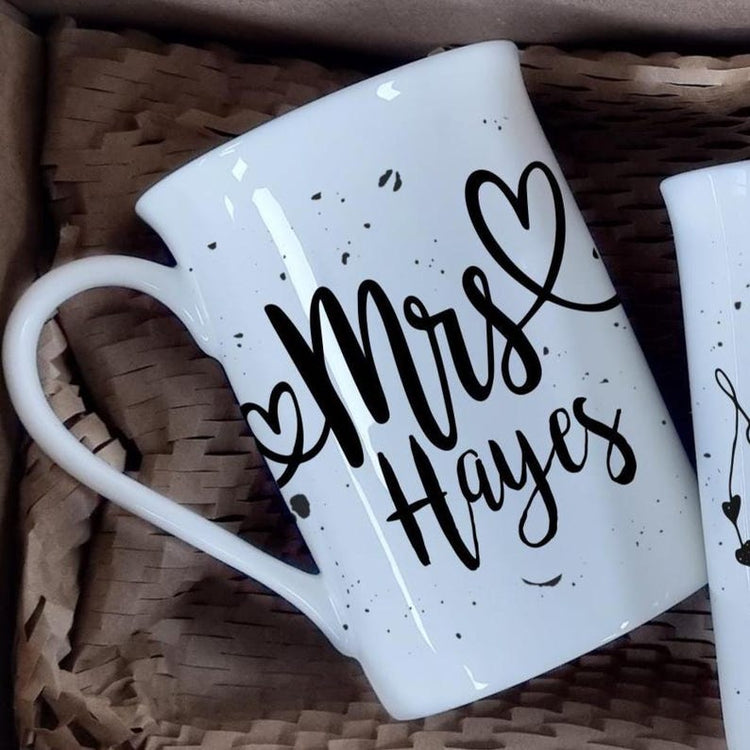 Mr & Mrs Mugs – 20th Wedding Anniversary Bone China Gift Set
