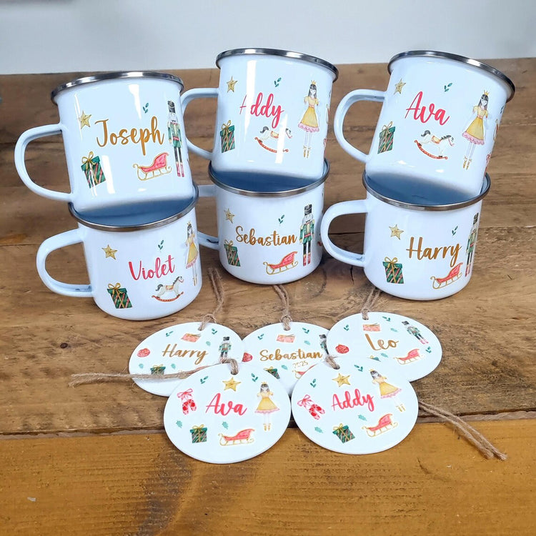 Nutcracker or Sugarfairy Mug / Tree Decoration Set