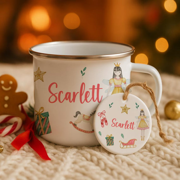 Nutcracker or Sugarfairy Mug / Tree Decoration Set