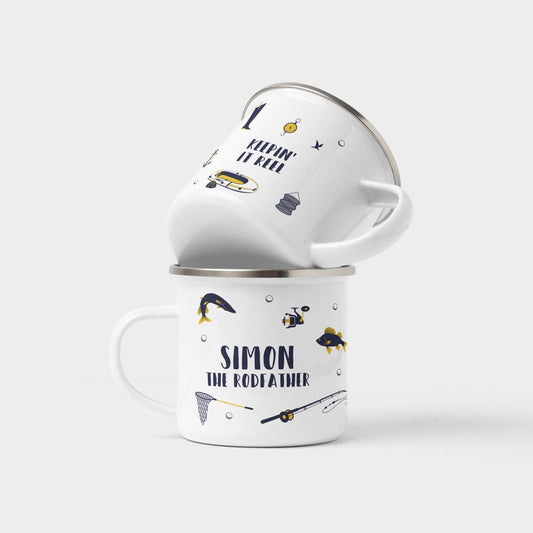 Personalised Fishing Mug – Father’s Day & Metal Fishing Gift