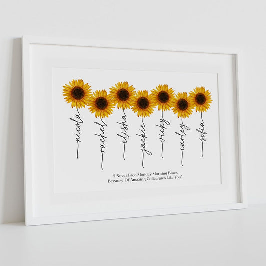 Personalised Work Colleague Gift – Leaving & Coworker Bestie Print