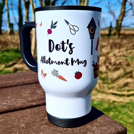 Personalised Allotment Thermal Mug – Gardener & Home Grower Gift - Wow Creative Print