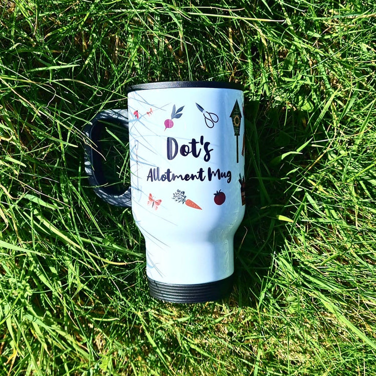 Personalised Allotment Thermal Mug – Gardener & Home Grower Gift