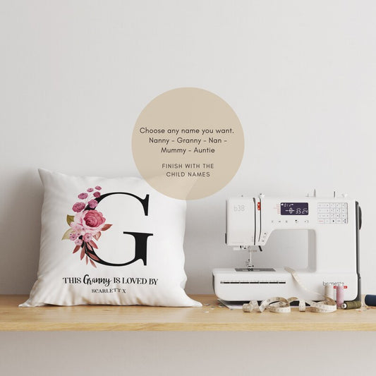 Personalised Nanna Cushion – ‘This Nanna Is Loved By’ Mother’s Day Gift