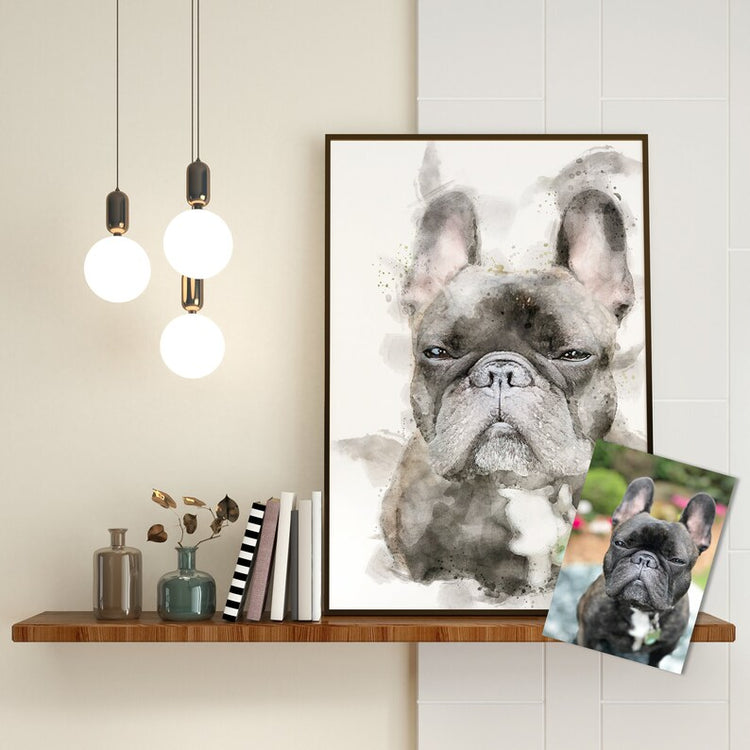 Watercolour Pet Portrait – Personalised Dog & Pet Memorial Gift