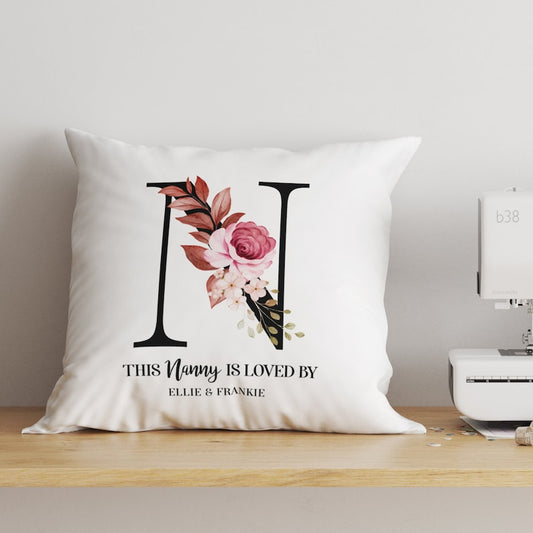 Personalised Nanna Cushion – ‘This Nanna Is Loved By’ Mother’s Day Gift