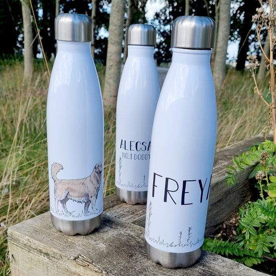 Personalised Dog Water Bottle – Reusable Gift for Dog Parents - Wow Creative Print