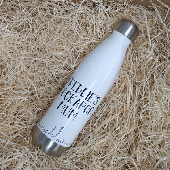 Personalised Dog Water Bottle – Reusable Gift for Dog Parents - Wow Creative Print