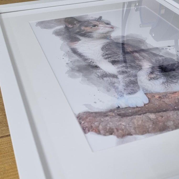 Watercolour Pet Portrait – Personalised Dog & Pet Memorial Gift