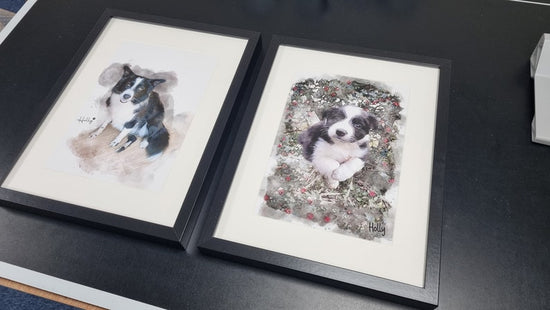 Personalised Pet Portrait – Watercolour Dog & Cat Digital Print - Wow Creative Print