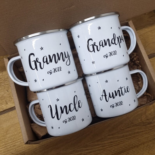 New Grandparents Mug Set – Pregnancy & Baby Announcement Gift