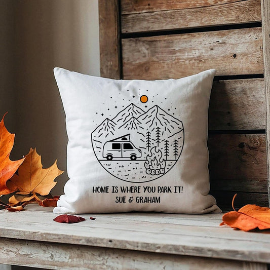 Personalised Campervan Cushion – Gift for Motorhome & Van Life Lovers