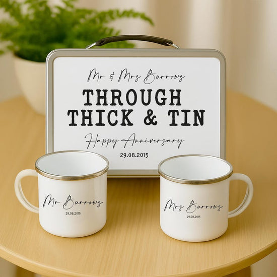 Personalised 10th Anniversary Tin – Unique Gift for Him or Her - Wow Creative Print Store
