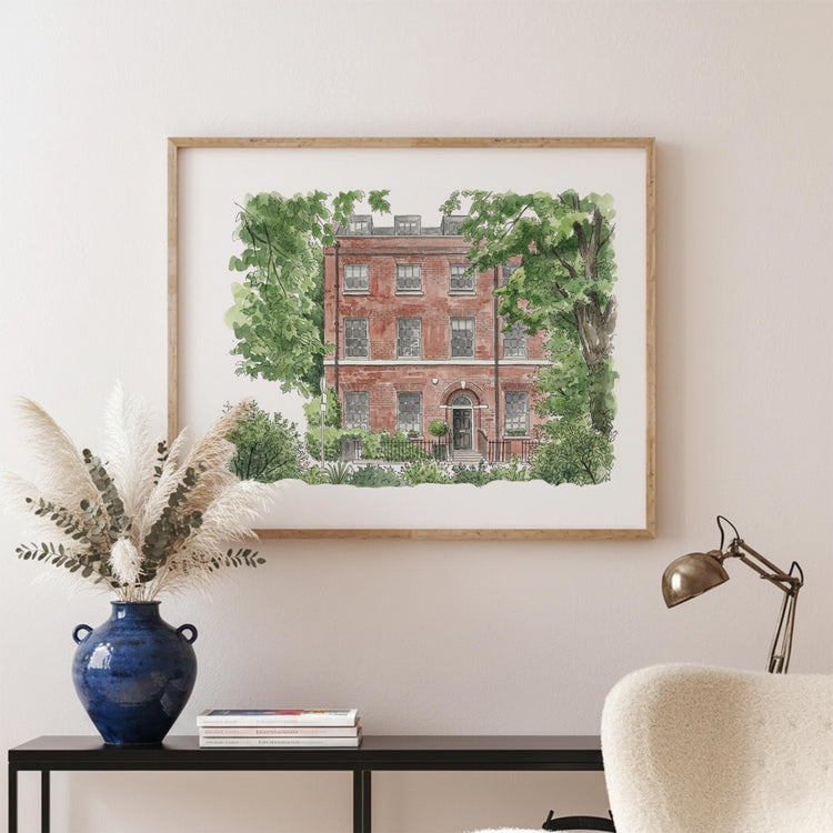 Personalised Watercolour New Home Portrait, House Print Gift, Housewarming Drawing, House Sketch, Our First Home, Realtor Gift