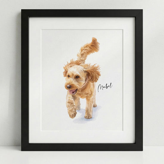Custom Hand-Drawn Watercolor Portrait, Gift for Her, Couple Proposal Drawing, Boyfriend Gift, Pet Portraits